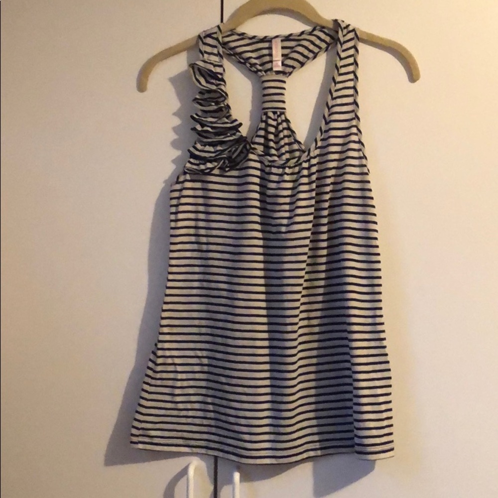 Womens tank size M navy stripe